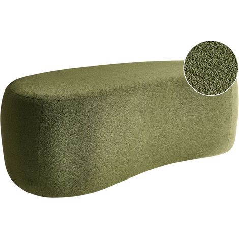 Pouf BAYARD Bouclé Grün (1/5)