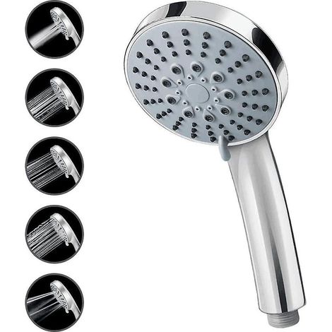 5-Mode Hand Shower - Universal High Pressure Chrome Showerhead (1/5)