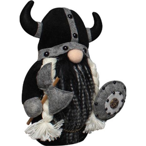 Chevalier Nain Viking Gladiateur Figurine Gnome Sans Visage Poupée Décoration Ornement de Table (1/5)