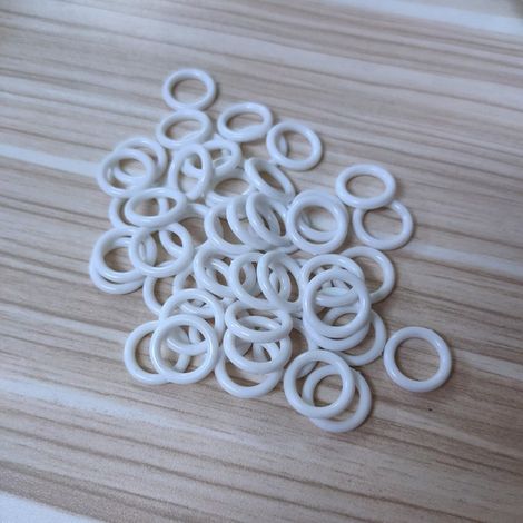 Accessoires pour cordon de serrage en polyester et nylon de 1,8 mm, cordon de serrage blanc de 50 m, ensemble de 100 anneaux romains (1/5)