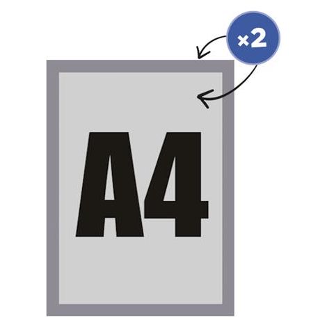 Cornice magnetica formato A4 - Argento (1/4)