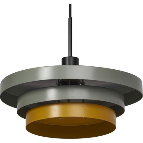 OSRAM Layers Suspension décorative avec culot E27, 400mm, IP20, métal, vert/jaune (1/5)