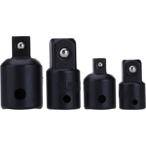 Jeu de clés à douille avec adaptateurs - WEKA - 4 pièces noir CR-V - Polyvalent et durable (1/4)