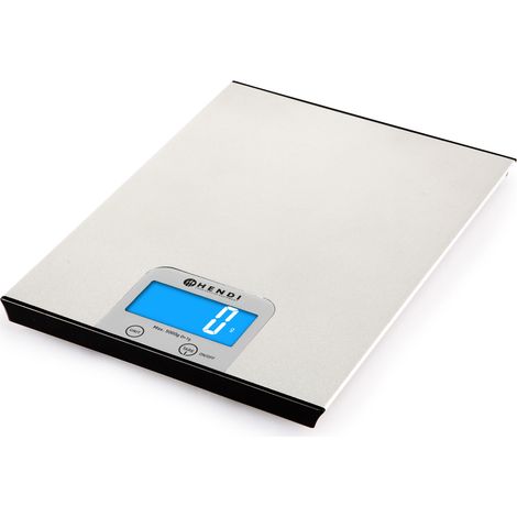 Balanza electrónica de cocina para uso profesional, precisa, 5000 g / 1 g - Hendi 580226