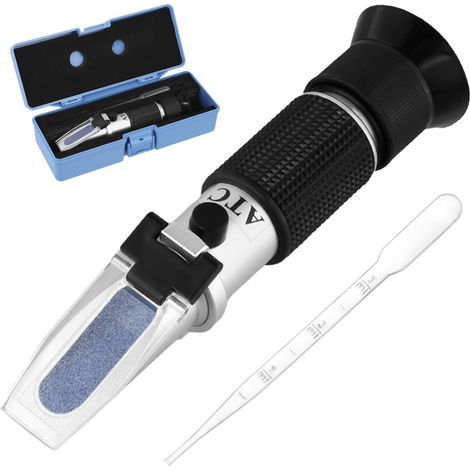 4-in-1 Refractometer, Temperature Compensation, Battery Antifreeze, AdBlue, Windshield Washer Fluid, Automotive Use (1/5)