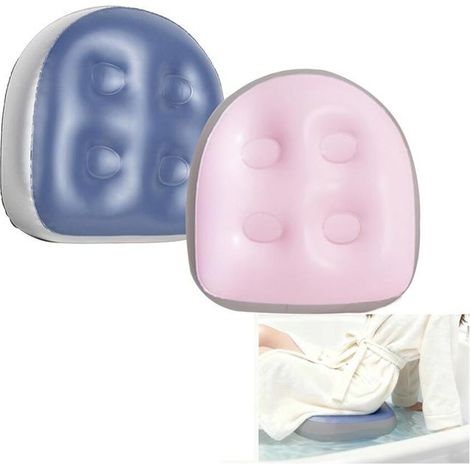 2 Pièces Siege Rehausseur De Spa Coussin De Siège - Coussin De Spa - Coussin D'assise Gonflable PVC pour Baignoire Bain À Remous (1/5)