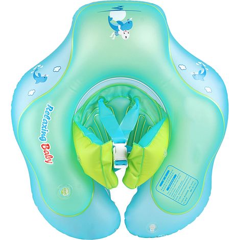 Bébé bouée de natation PVC taille L ajustable confortable nouveau-né flotteur gonflable pour piscine (1/5)