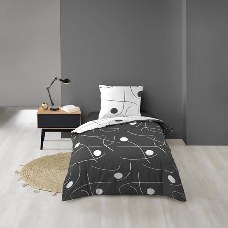 Housse de couette 140x200 + 1 taie d'oreiller SONATE (1/5)