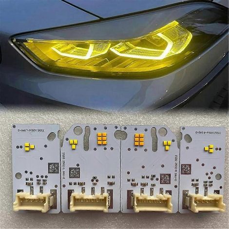 puces de phare LED pour BMW F40 F44 2019-2023, module LED Angel Eye DRL jaune 63119448115, (1/4)