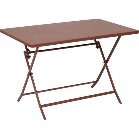 Tavolo da giardino greensboro 4 posti 110x70cm mogano - Hespéride