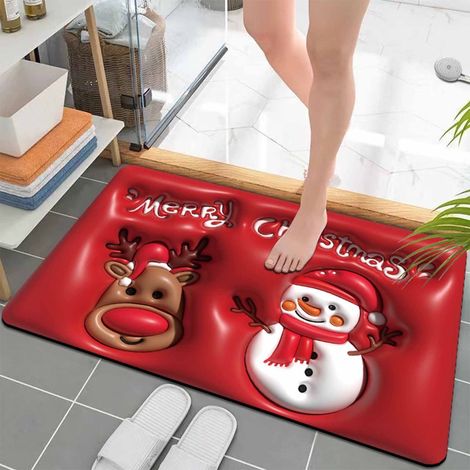Tapis De Bain - Boue De Diatomée - Non Glissant - Absorption Rapide - Séchage Rapide - Pour Salle De Bain Douche Lavabo - 40 X 60 Cm - 1 Pièce (1/5)