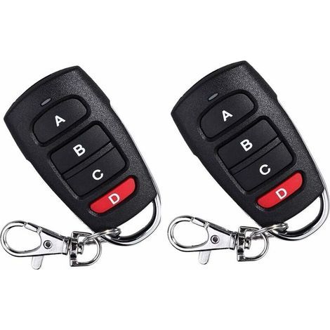 433 MHz 2-pack universal replacement remote controls for electric garage doors