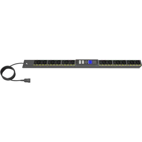 Eaton G4 PDU EVSWFC20A Conmutada 0U Vertical 22.5U 16A 1-Fase 3.7kW 200-240V Negro 24x Salidas (1/4)