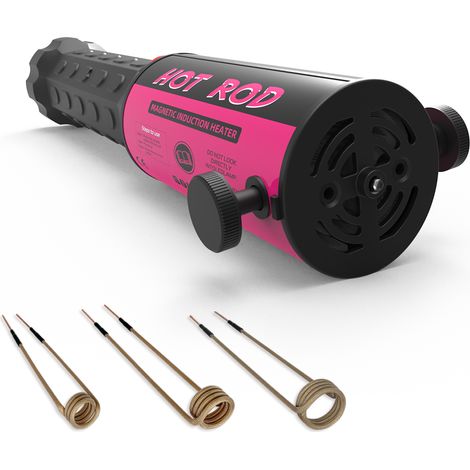 Chauffe-induction Solary rose fuchsia pour retrait de boulons, kit de chauffe-induction magnétique 1100W 220V pour enlever les vis rouillées, outil de retrait d’écrous avec 3 bobines, chauffages CVC e (1/5)