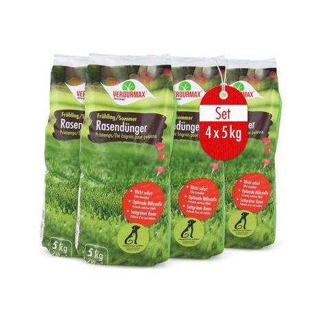 4 x 5 kg VERDURMAX® Rasendünger Frühling / Sommer (1/5)