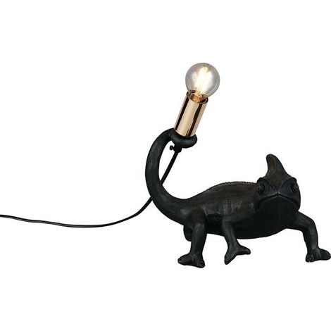 Tischleuchte Beistelllampe Leselampe schwarz Schnurschalter E14 B 24,5 cm
