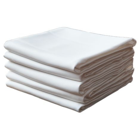 Servilletas de tela blancas, 10 unidades, 40 x 40 cm.