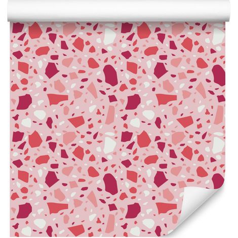 Carta da parati effetto terrazzo corallo 50x1000 cm (1/5)