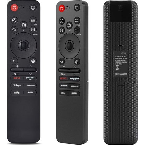 Télécommande pour téléviseur compatible LG AKB76046603 AKB76046602 télécommande vocale de remplacement (1/5)