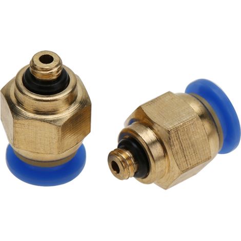 Raccord rapide pneumatique pour tuyau d'air de 4 mm, filetage mâle, connecteur droit à insertion (PC4-M5, 20 pièces) (1/5)