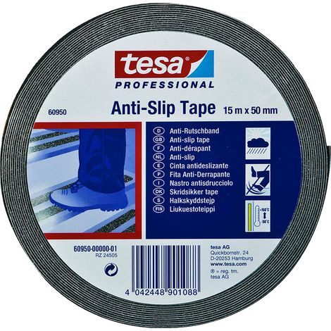 Nastro Antisdrucciolo Nero TESA 15 mt x 50 mm