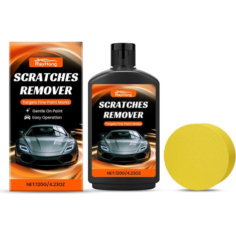 Scratch Care Kit - Repairs minor scratches on car paint, maintains and polishes the car body - 120g + 1 sponge -- BIEMMEDUE (1/5)