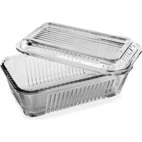 Pasabahce Dajar Butterdose, 17 cm x 10 cm Transparent (1/3)