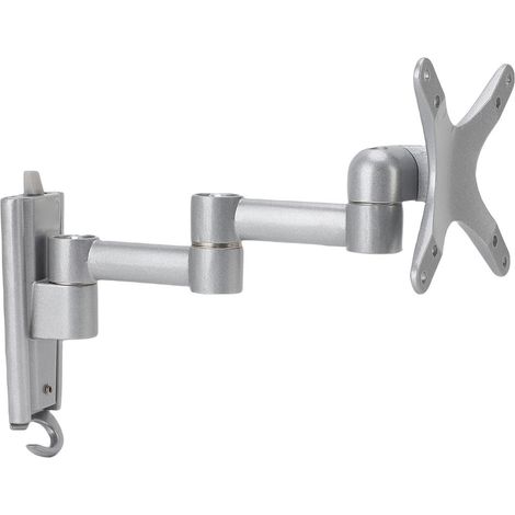 Bras articulé mural pour grand écran TV en alliage aluminium haute charge 30 pouces L04 gris argenté (1/5)