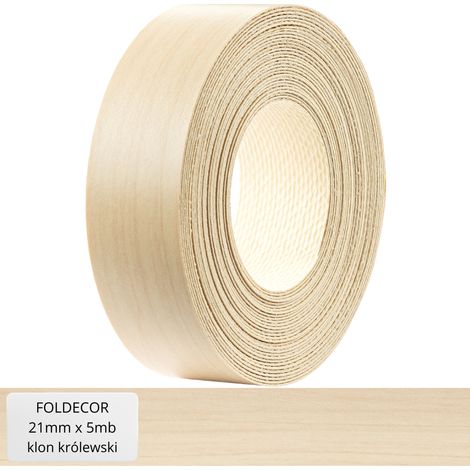Bande de chant en mélamine érable royal avec colle thermofusible 21 mm (5 m) (1/5)