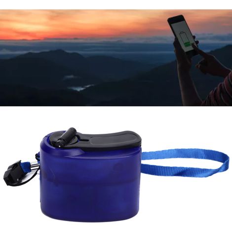 Minicargador USB de emergencia (65 g) fabricado en ABS, portátil, con cable, para senderismo y acampada. (1/5)