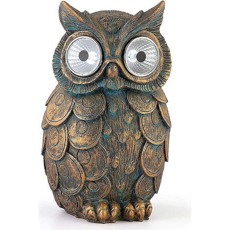 Lampes solaires de jardin, statue de hibou pour jardin, allée de pelouse (1/5)