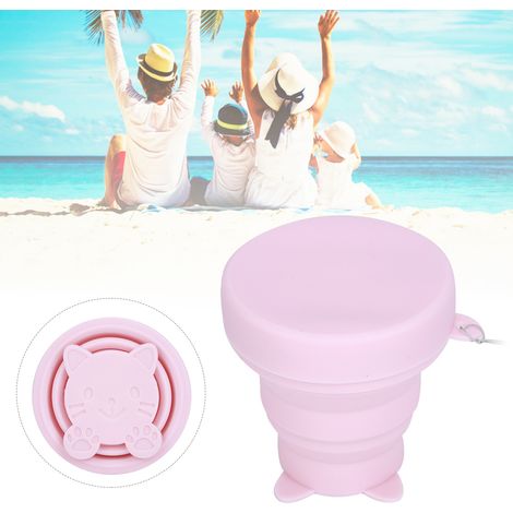 Tasse en Silicone Pliable pour Chien et Chat, Récipient d'Eau Portable pour Voyage et Extérieur