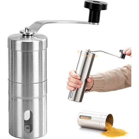 Il macinino per compresse in acciaio inossidabile riduce le compresse in polvere fine. Macinacaffè manuale adatto ad anziani, bambini e animali. (1/5)