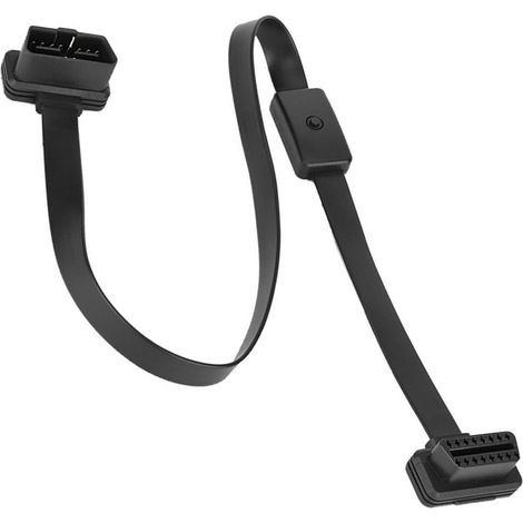 OBD2 16-poliges Stecker-auf-Buchse-Verlängerungskabel mit Ein-/Ausschalter, Kfz-Diagnoseanschlussadapter (1/5)