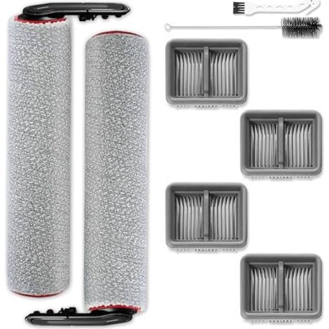 Passendes Ersatzteilset für den Dreame H15 Pro Heat Saugroboter (Nass- und Trockenreinigung). Enthält: 2 Hauptbürsten, 4 HEPA-Filter.