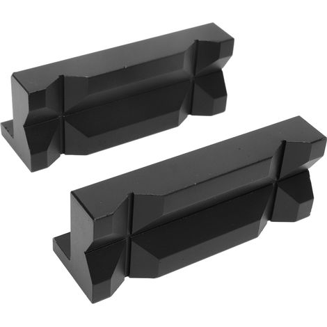 Lot de 2 coussinets de protection pour mâchoires d'étau en alliage d'aluminium, avec insert magnétique. (1/5)