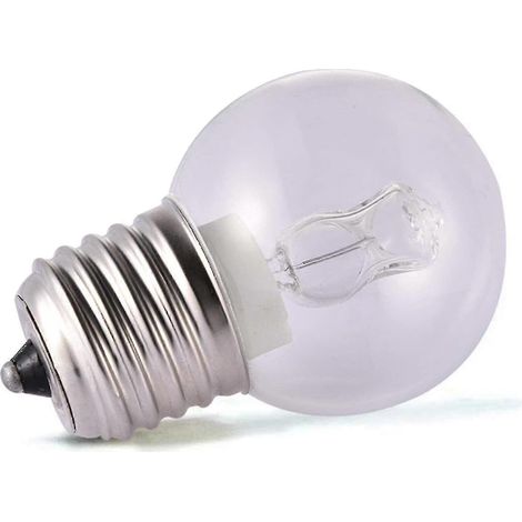 Bombilla incandescente para horno de 40 W, casquillo E27, 220-240 V, luz blanca cálida. (1/4)