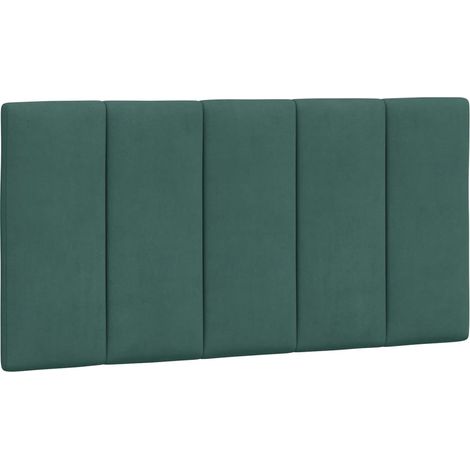 Cuscino Testiera Hanko Verde Scuro 100 cm in Velluto vidaXL