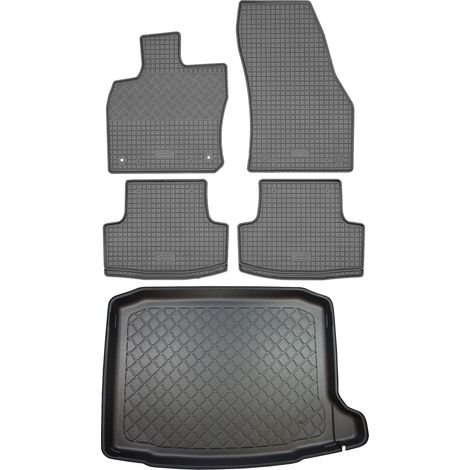 Ensemble de tapis de sol en caoutchouc pour Seat Ateca SUV (5 portes) à partir de septembre 2016 + tapis de coffre (1/5)
