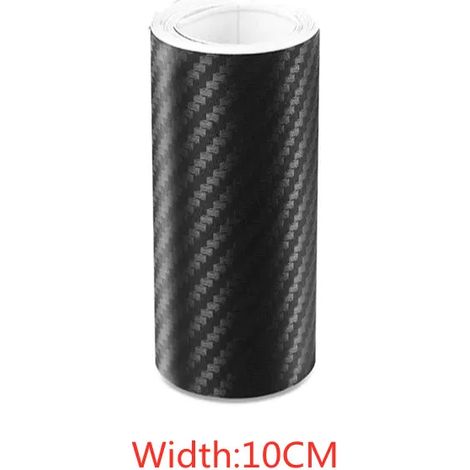 (1 m,10 cm) Ruban adhésif en fibre de carbone nano pour voiture,protection anti-rayures,seuil de porte,rétroviseur latéral,imperméable,film de carbone (1/3)