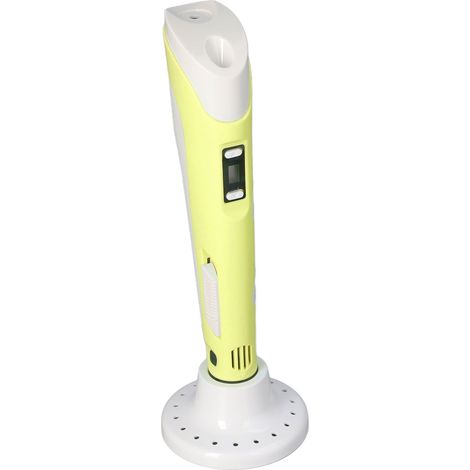 Stylo 3D avec support ABS, kit de filament PLA 3 couleurs, consommation imprimante 3D, DC5V jaune, facile à utiliser pour dessin et création (1/5)