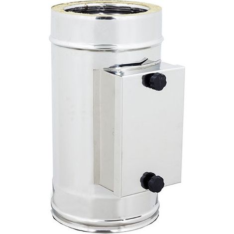 Modulo raccolta incombusti inox doppia parete di 80 - de 130 mm
