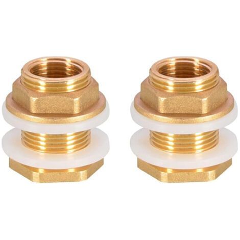 Brass Tank Hose Connection: 3/4" adapter for connection to rainwater tanks. (1/5)