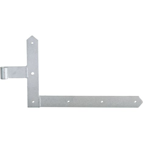 ALBERTS Tor-Winkelband/Rahmen, spitz, unten, feuerverzinkt, HxL 250x400mm, Rolle Ø13mm