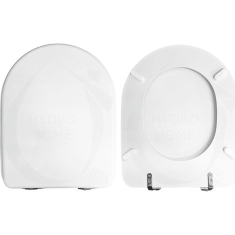 Copriwater Diana Azzurra legno rivestito in resina poliestere bianco (1/4)