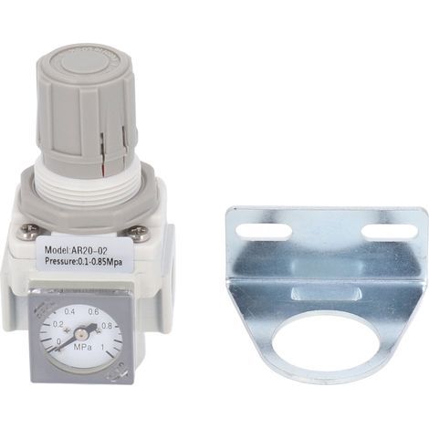 Luftdruckregler mit G1/4-Manometer, Steuerventil für Kompressor und Druckluftwerkzeug, 14,5 bis 123,3 psi (1/5)