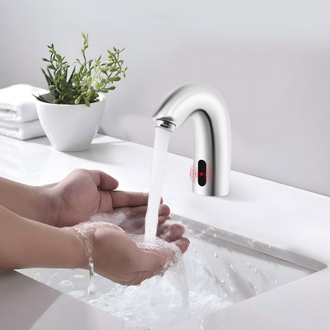 Rubinetto automatico sensore infrarossi acqua fredda, rubinetto lavabo, rubinetto bagno (1/5)
