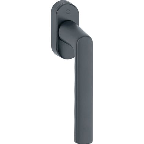 Poignée de fenêtre Hambourg 0700L/U26 Alu.F9714M noir ma 32-42mm Stand.HOPPE