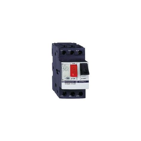 Schneider Electric – Disjoncteur moteur 0,16 à 0,25 A GV2ME02 – 3 pôles – Protection magnétothermique jusqu'à 100 kA – Installation sur rail