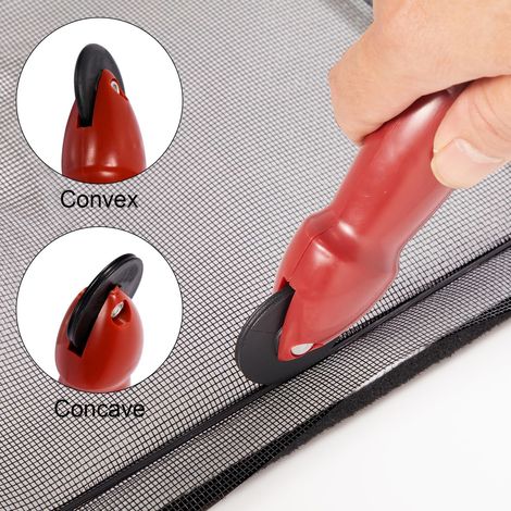 Toile de moustiquaire robuste avec rouleau et joint pour fenêtre et porte (1/5)